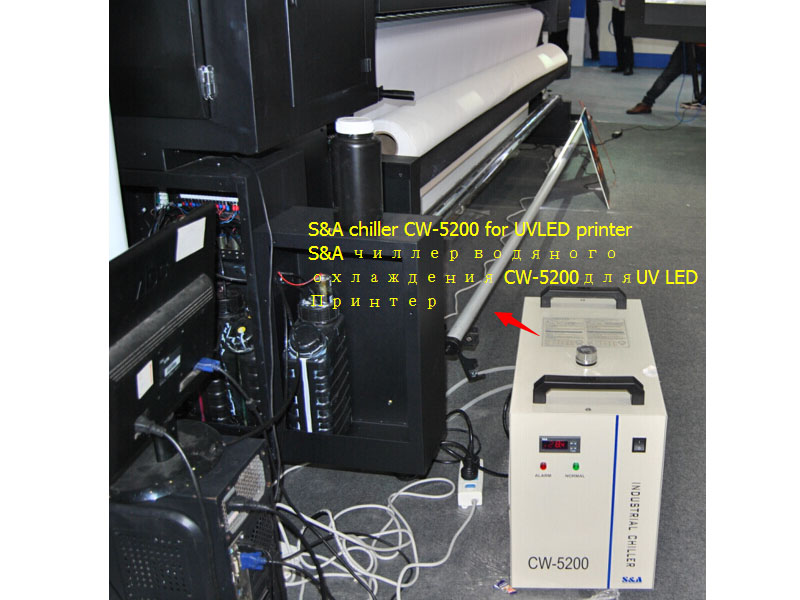 чиллер водяного охлаждения CW-5200дляUV LED Принтер